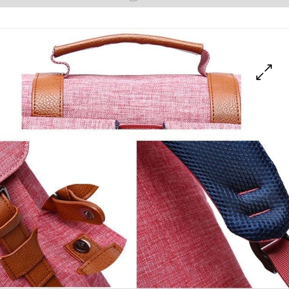 Vintage Style Unisex Canvas Fashion Backpack,Size 30 × 30 × 30 cm,Retail $41.95 - Picture 9 of 16